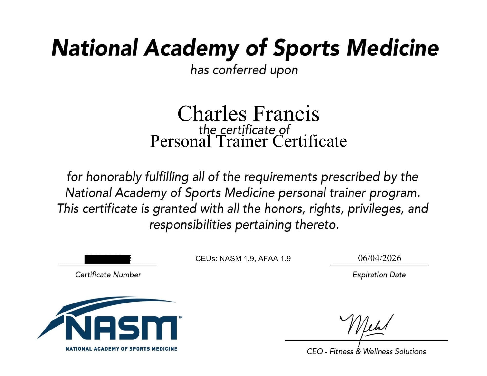 current nasm cert .pdf